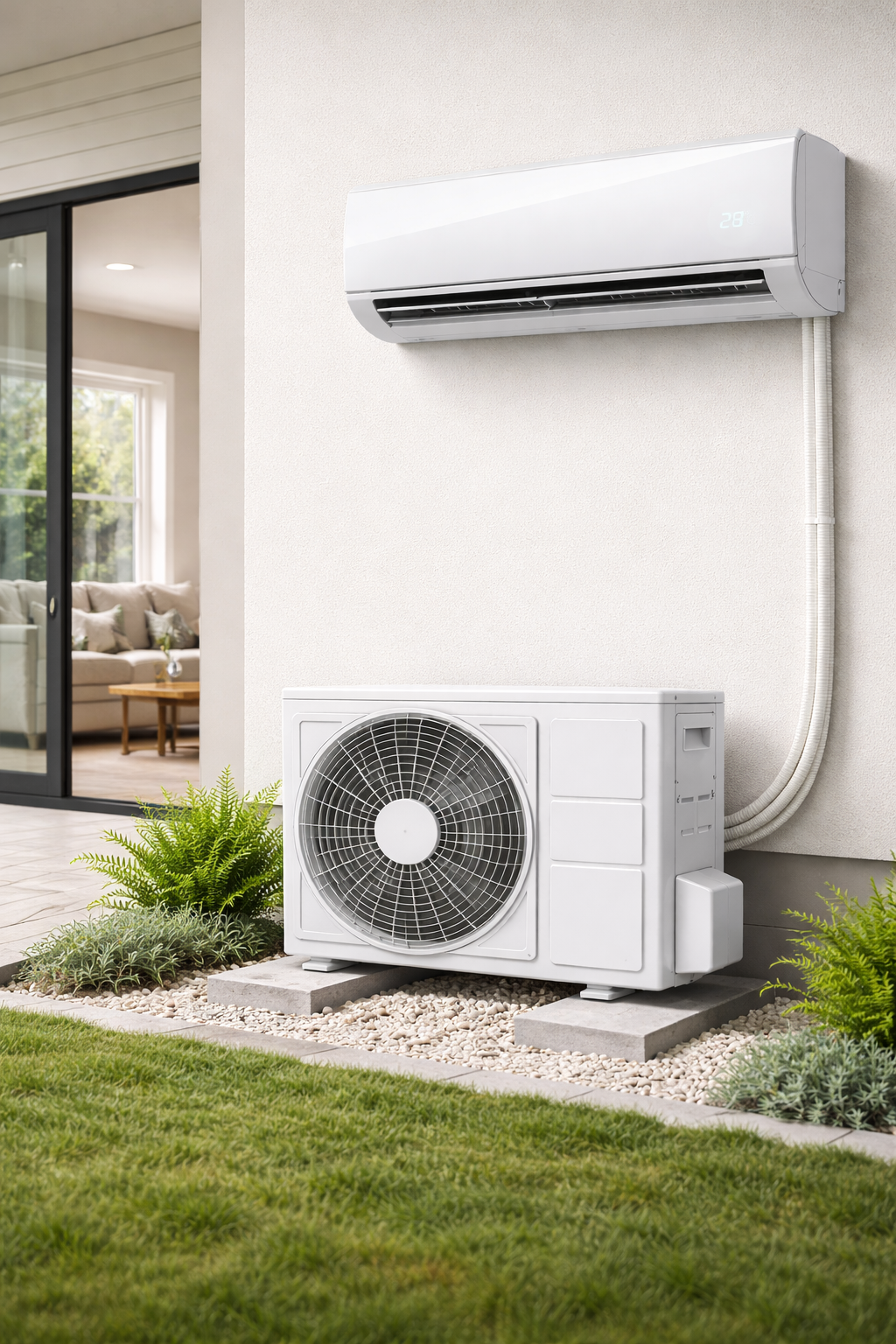 Split system AC unit