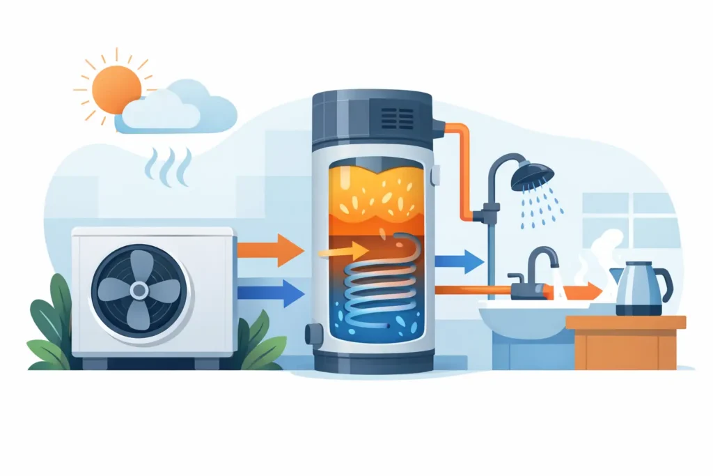 How Does a Heat Pump Hot Water Service Work?