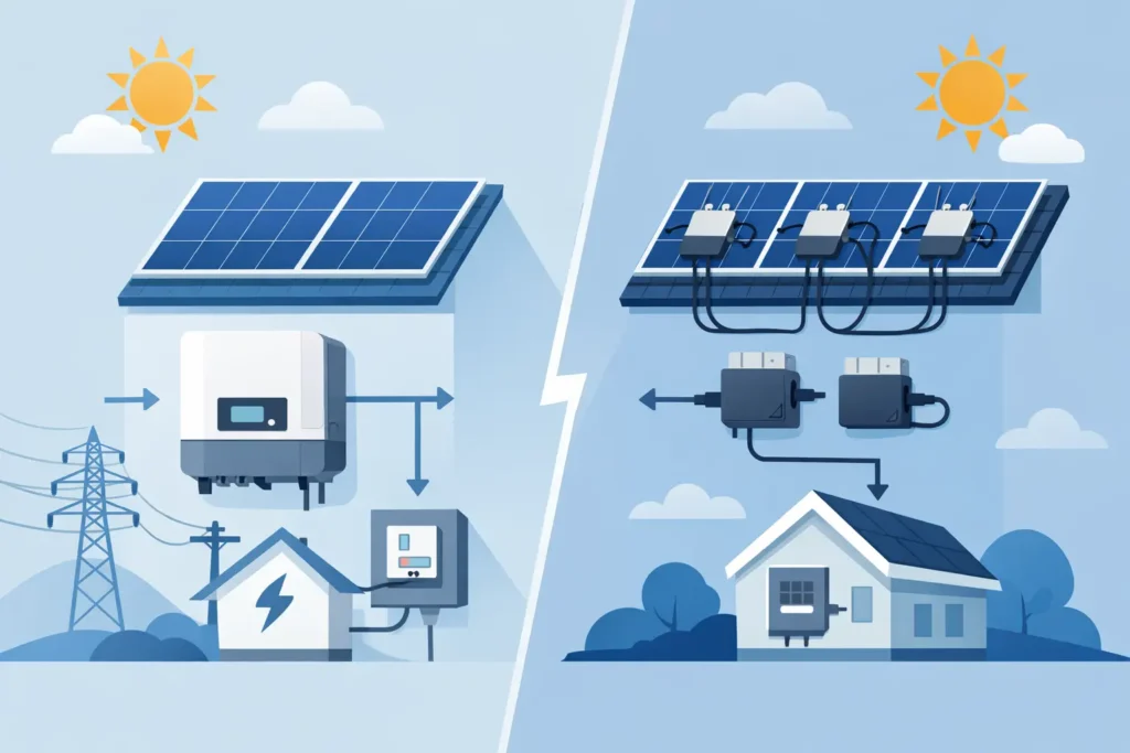 Solar Inverter vs Microinverter Explained