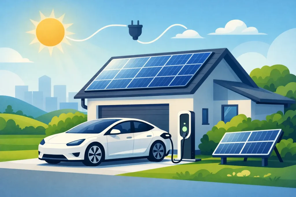 Can Solar Charge Electric Cars at Your Home?