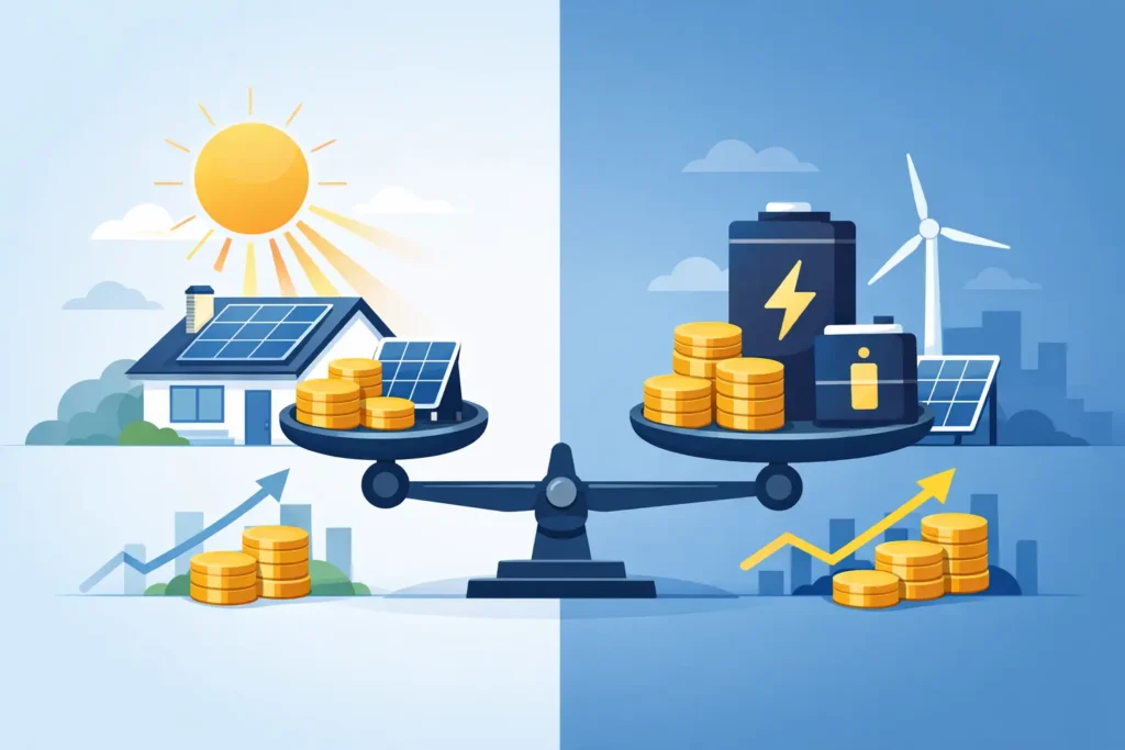 Solar vs Battery Savings: What Pays Off First?